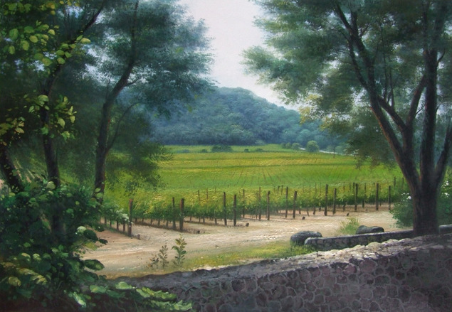 oil landscape painting by professional artist