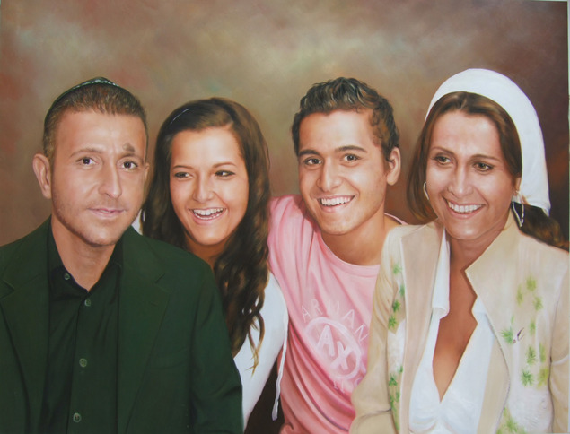 peintures portraits familles