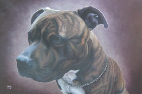 schilderij van een hond