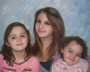 portrait peinture famille