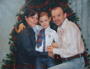 cuadros de familia, pintado de foto a mano, para regalar