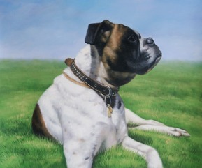 pintura del perro