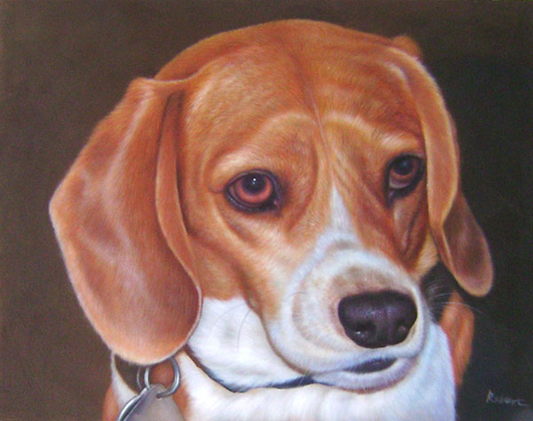 cute dog custom art
