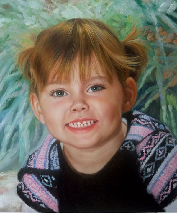 mein Kind als Ölportrait