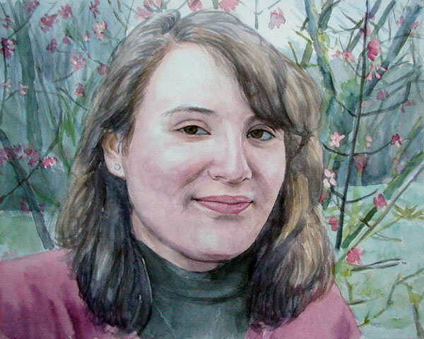Autoportrait à l'aquarelle