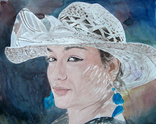 retratos en acuarela, foto a pintura personalizada