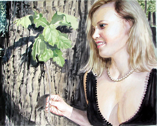 arte personalizado en acuarela, de foto a pintura