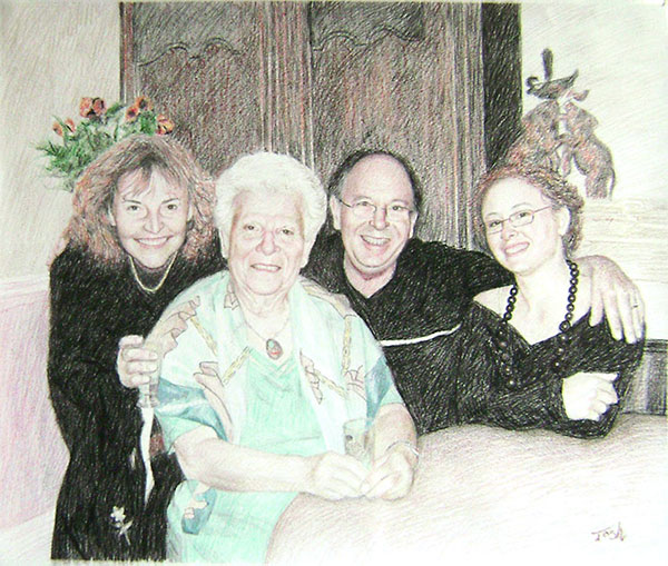 tableau peinture famille