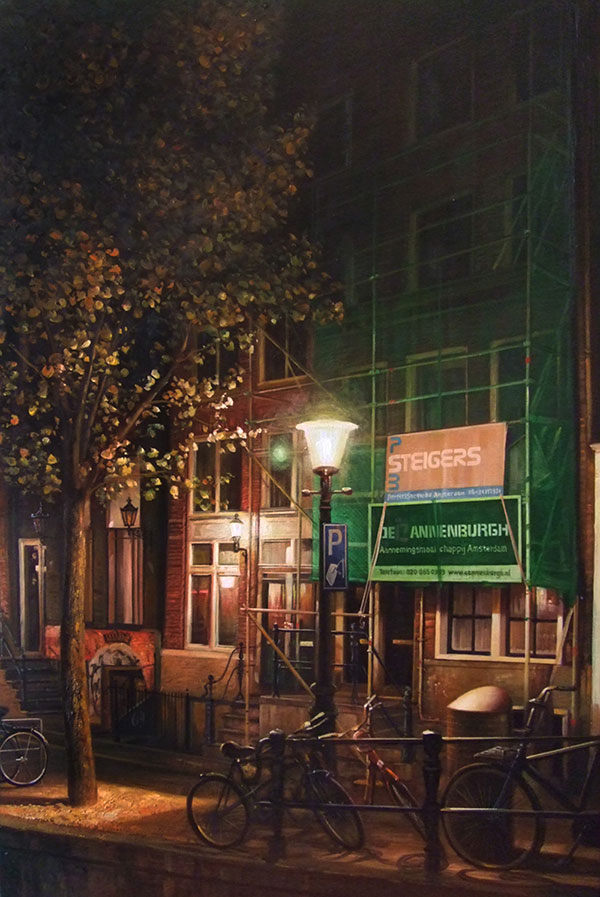 Christmas painting on canvas