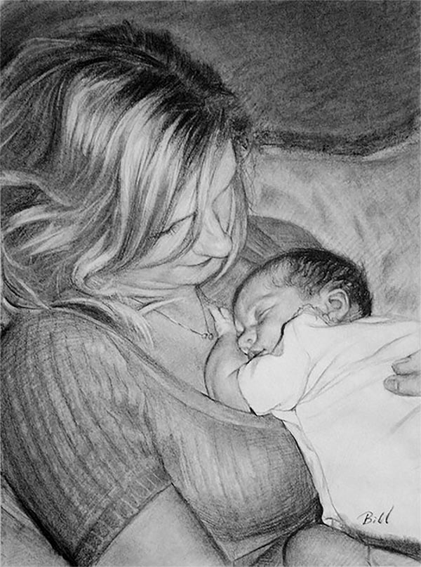 charcoal drawings