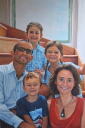 portrait peinture famille