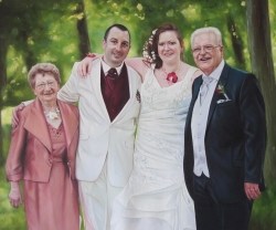 peintures portraits familles