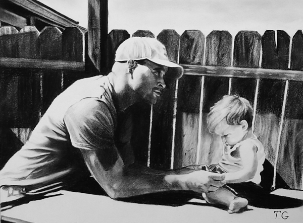 charcoal portrait