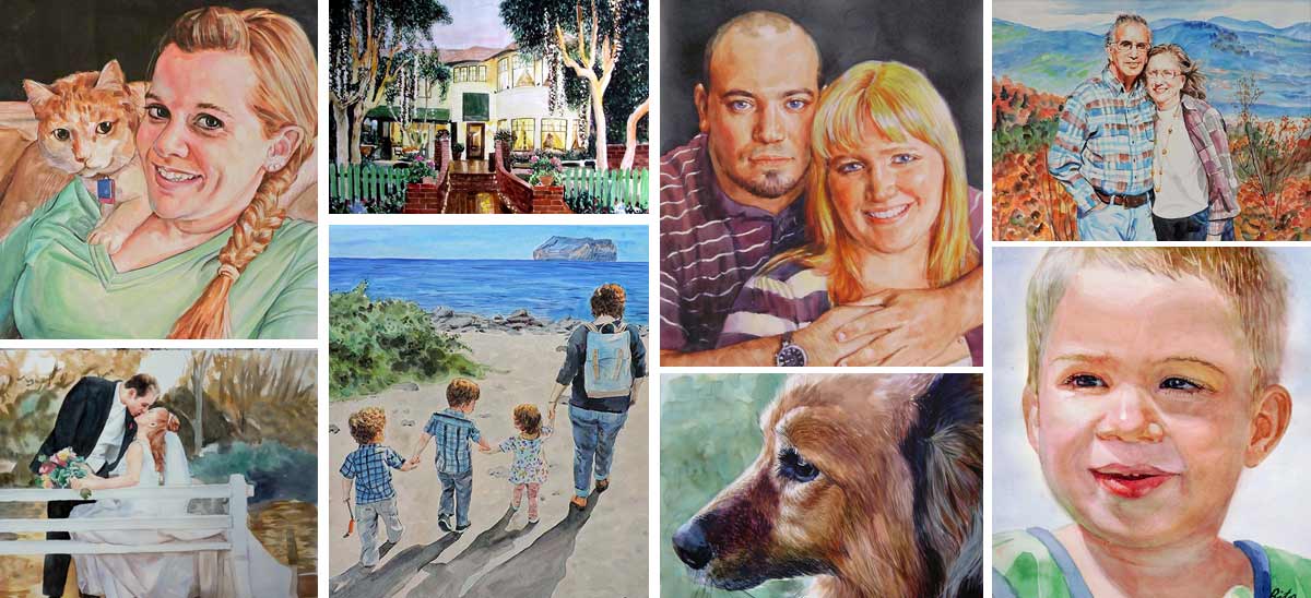 Wasserfarben Gemalde Wasserfarben Portrats