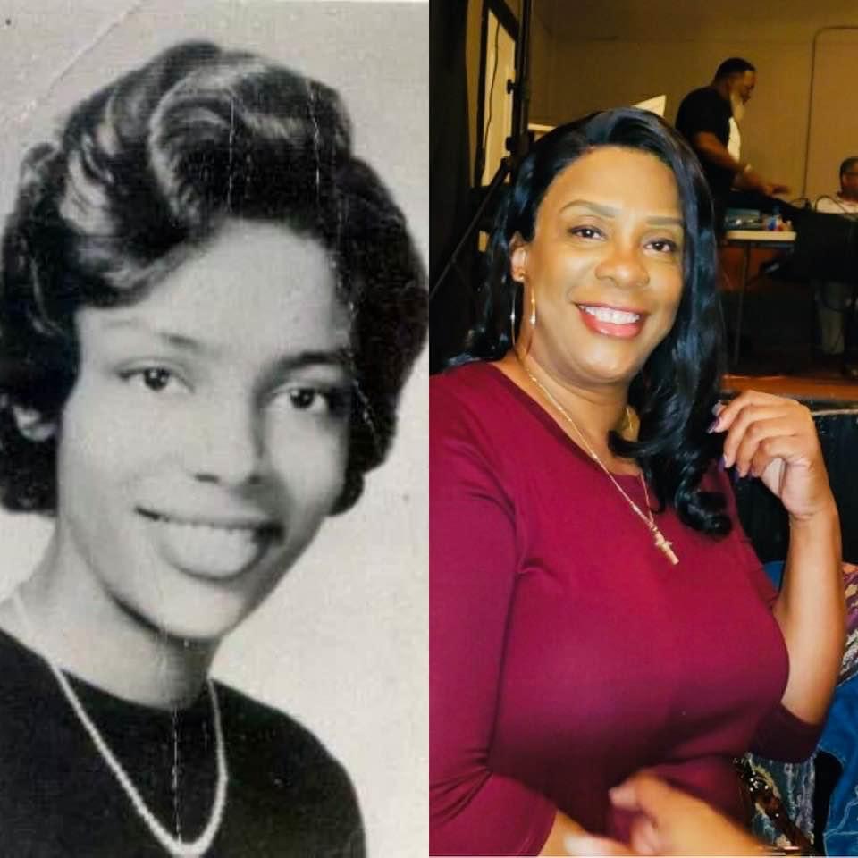 Beautiful vintage handmade artwork of two adults