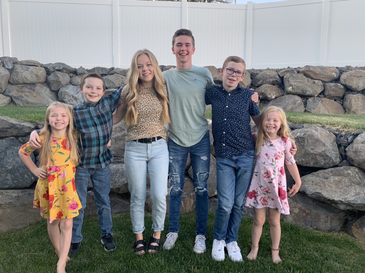 Custom oil painting of a happy family