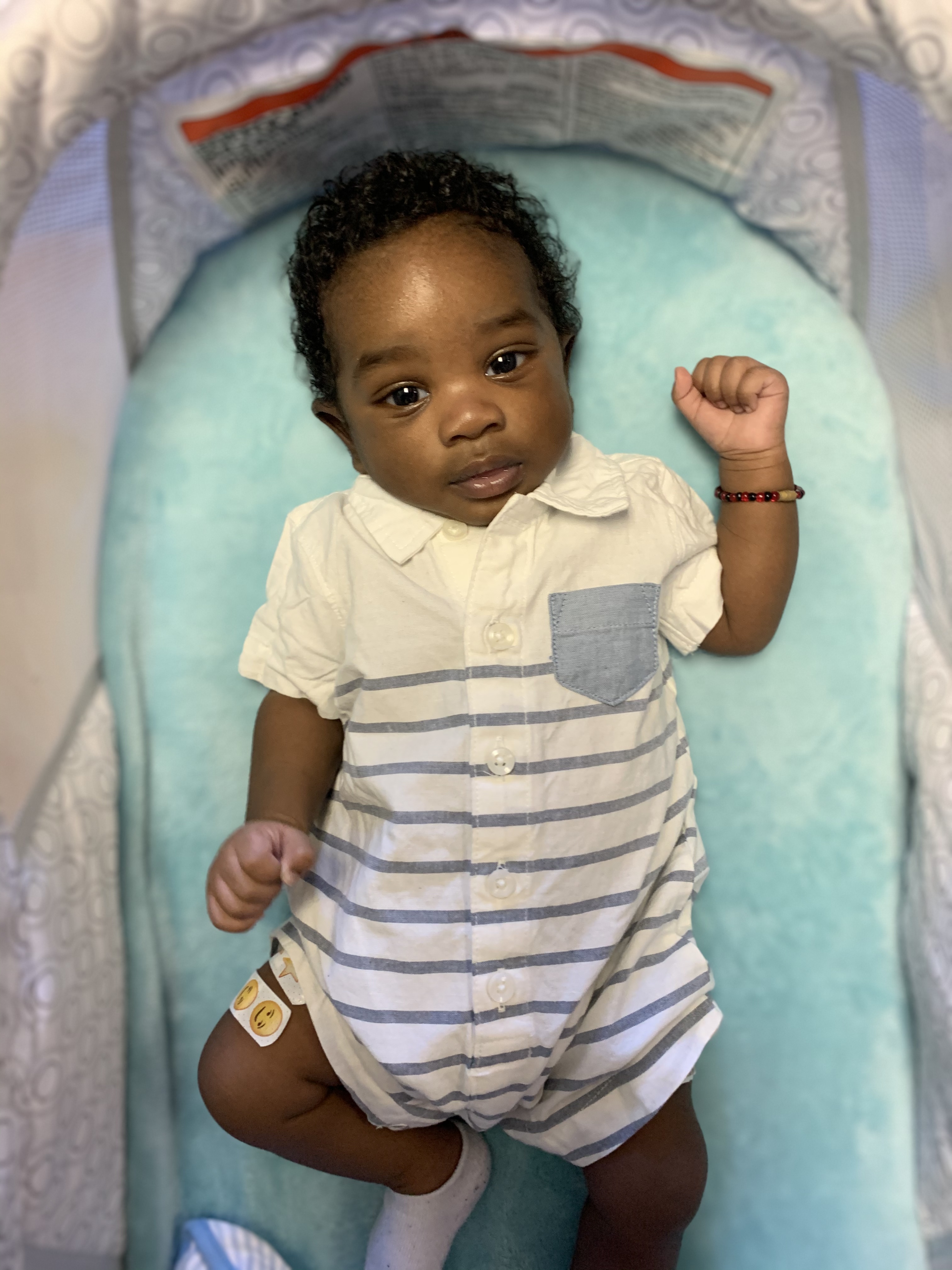 Custom handmade oil portrait of a baby