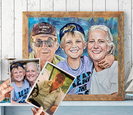 Custom Watercolor Portraits