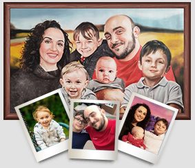 Family Personalised Photo Collage Canvas, Christmas Gifts For Mom And Dad,  One Gift Whole Family - Best Personalized Gifts For Everyone