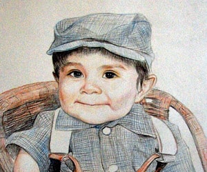 Child Color Pencil Drawings