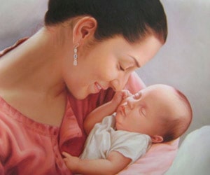Parent and Child Oil Paintings