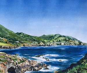 Custom Watercolor Landscape Painting